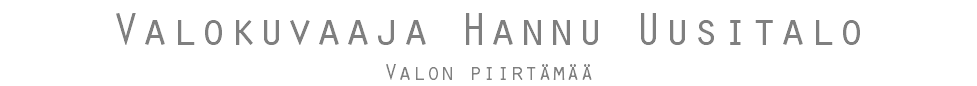 Valokuvaaja Hannu Uusitalo
Valon piirtämää